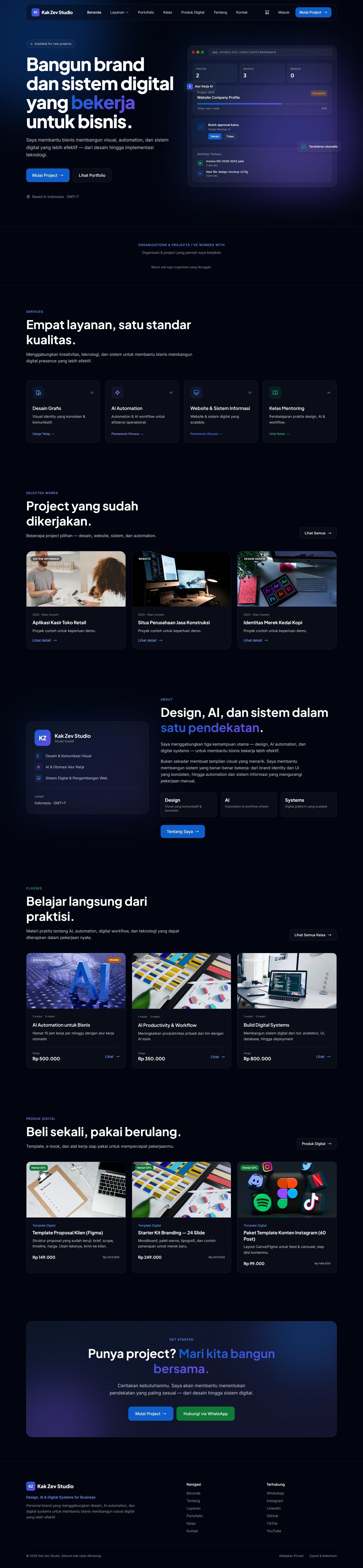 Studio Kit — Sistem Bisnis Digital Terintegrasi