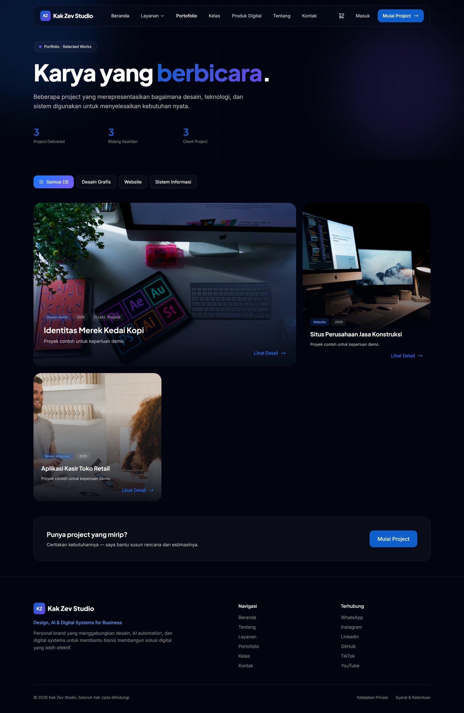 Studio Kit — Sistem Bisnis Digital Terintegrasi