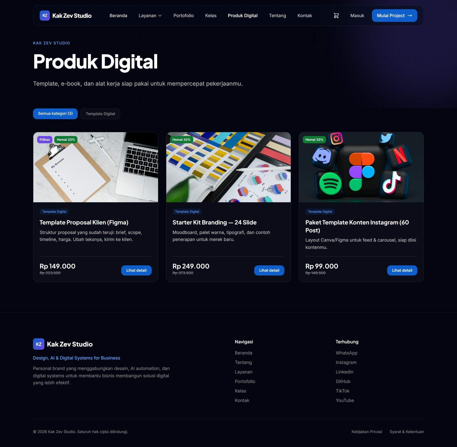 Studio Kit — Sistem Bisnis Digital Terintegrasi